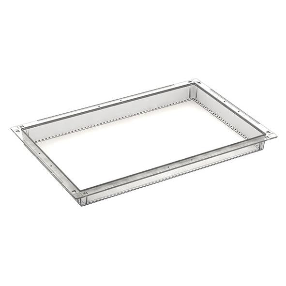 Moduł PC Novocal przezroczysty, podzielny (600 x 400 x 50 mm, z wstrzymaniami wysuwu) to solidny uchwyt do zastosowań przemysłowych, idealny do przechowywania komputerów lub transportu modułów PC. Opakowanie: 1 sztuka.