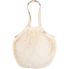 Sieć zakupowa ENA Living firmy Abena Re-Seller GmbH (karton z 24 opakowaniami), beżowa i wielokrotnego użytku z dwoma uchwytami, prezentowana pusta na białym tle - idealna do ekologicznych zakupów.