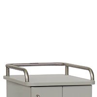 Galeria rurowa Novocal wykonana ze stali nierdzewnej, trójstronna, nadaje się jako akcesorium do wózków systemowych Modula 450 x 400 mm i zapewnia bezpieczne zakończenie dla Twojego wózka - idealna do modernizacji. Opakowanie zawiera 1 sztukę.