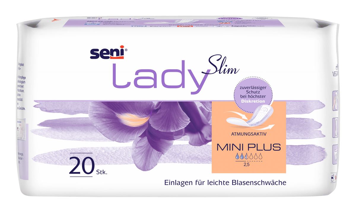 Seni Lady Slim Mini Plus wstawka | Paczka (20 sztuk)