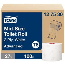 Tork papier toaletowy Midi biały | Karton (27 opakowań)