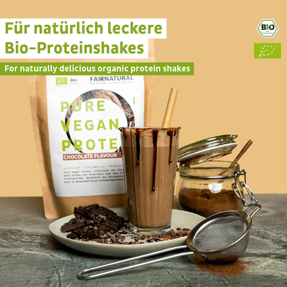 Organiczna wegańska czekolada w proszku białkowa bez soi