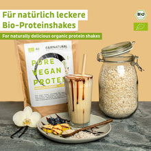 Organiczne wegańskie białko w proszku waniliowe bez soi