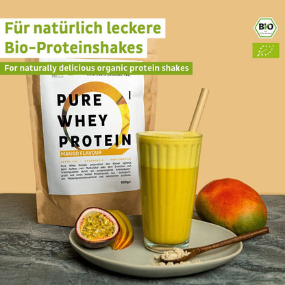 Organiczne białko serwatkowe w proszku Mango