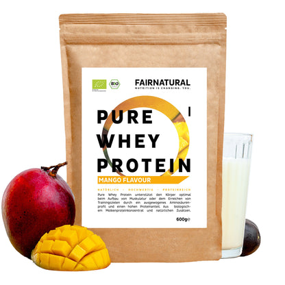 Organiczne białko serwatkowe w proszku Mango