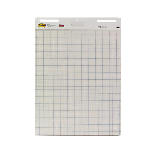 Das Post-it® Super Sticky selbsthaftendes Meeting Chart/Flipchart von 3M Deutschland GmbH, weiß, 58,4 x 50,8 cm, 20 Blatt/Block (2 Blöcke), mit Command™-Streifen für Wandmontage, eignet sich ideal für Meetings und Präsentationen.