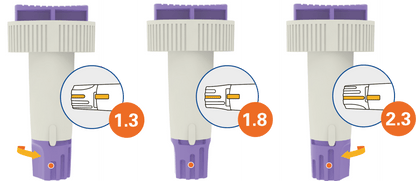 Nakłuwacze bezpieczne Alphacheck TRI 23G | Opakowanie (100 sztuk)