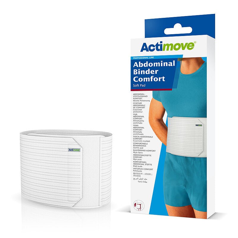 Actimove Abdominal Binder Comfort, bandaż, biały