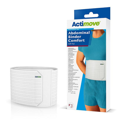 Actimove Abdominal Binder Comfort, bandaż, biały