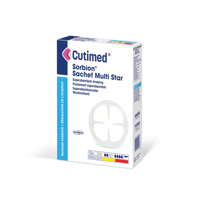 Cutimed Sorbion Sachet Multi Star, opatrunek na rany