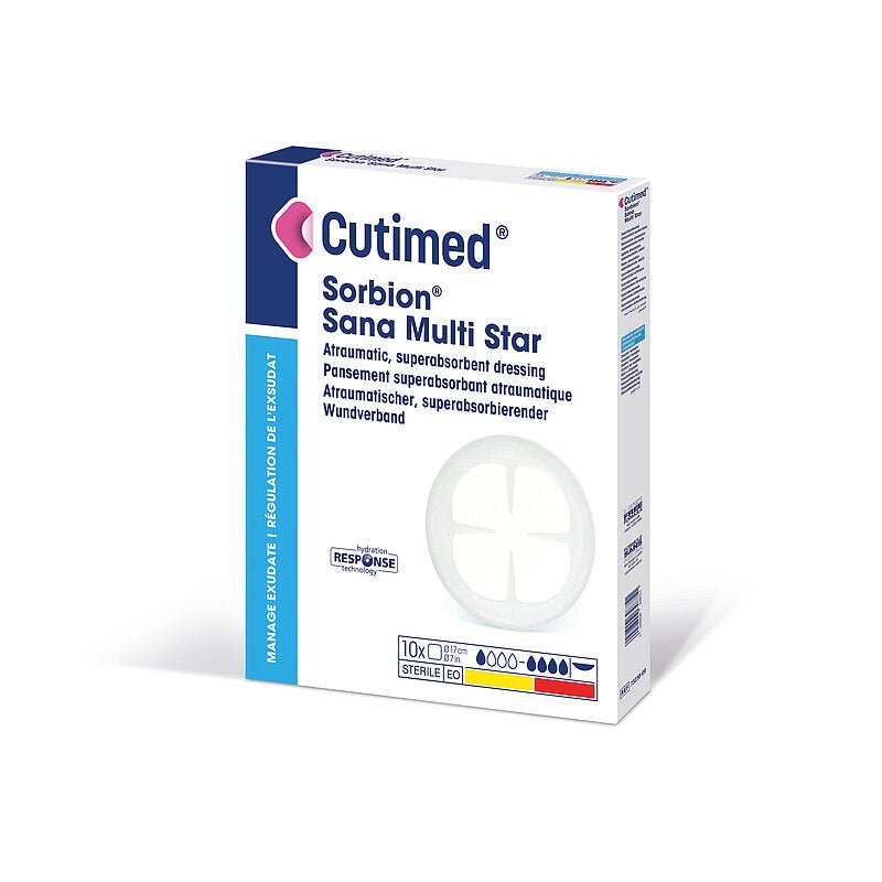 Cutimed Sorbion Sana Multi Star, opatrunek na rany