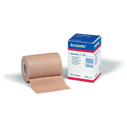 Acrylastic, elastyczny bandaż samoprzylepny, rozciągliwość wzdłużna 60 %