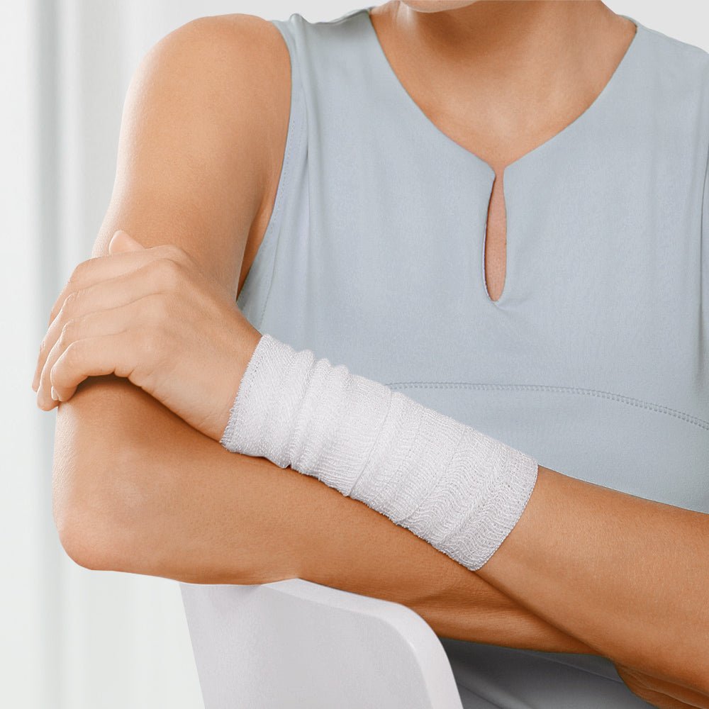 Plaster elastomull, elastyczny bandaż mocujący, biały