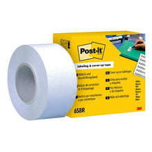 Taśma maskująca i etykietująca Post-it® 658R, 25,4 mm x 17,7 m, biała, 1 rolka | Opakowanie (1 rolka)