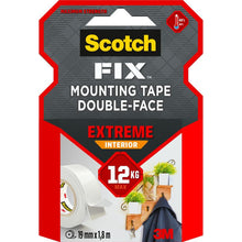 Scotch-FIX™ Extreme Dwustronna taśma do montażu wewnętrznego PGS05-1918-P, 19mmx1,8m, 1 rolka/opakowanie | Opakowanie (1 rolka)