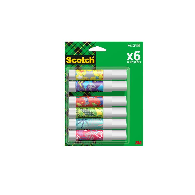 Scotch® Klej permanentny w sztyfcie 8g 6 sztyftów/opakowanie | Opakowanie (1 zestaw)
