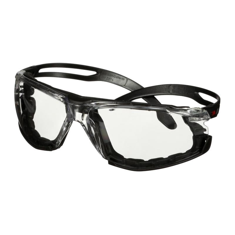 Okulary ochronne 3M™ SecureFit™ 500, czarne zauszniki, piankowa oprawka, powłoka zapobiegająca parowaniu/zarysowaniu Scotchgard™ (K&N), przezroczyste soczewki, SF501SGAF-BLK-FM-EU, 20 szt. w opakowaniu | Opakowanie (1 szt.)